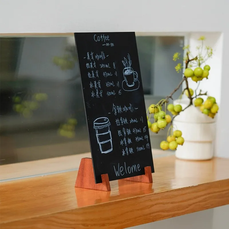 Desktop A4 kleine Tafel vertikal Kaffee und Milch Tee Shop Preis Display Rack Preis horizontal und vertikal Dual-Use