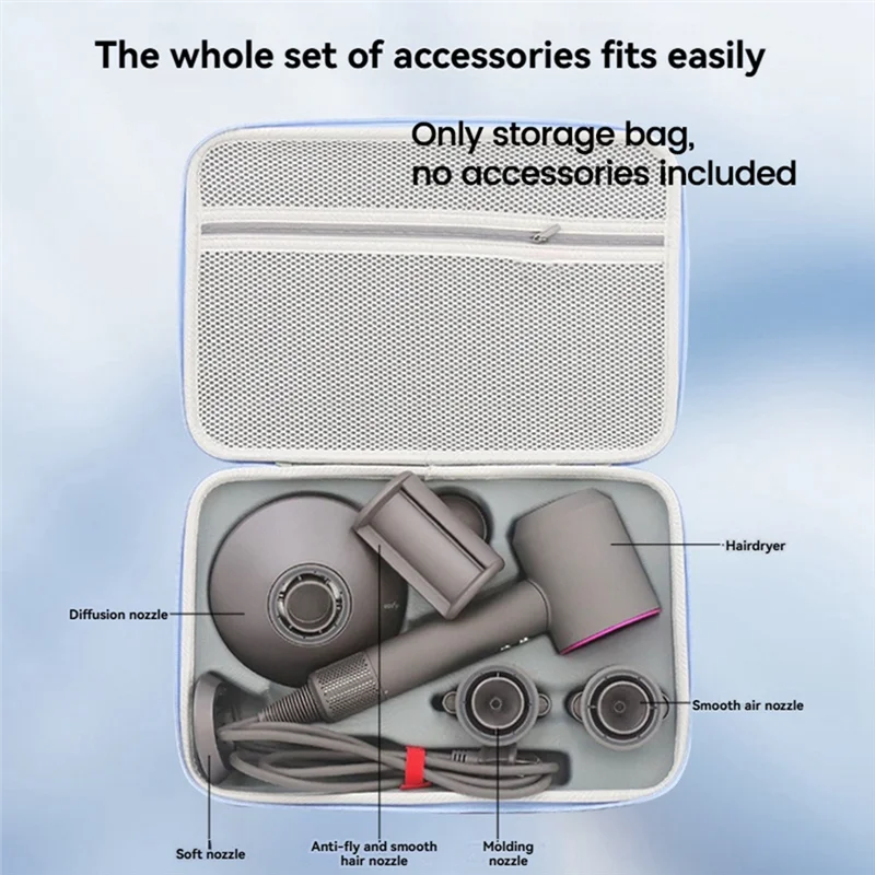 

ASDS-Travel чехол для Dyson HD01/02/03/08/12/15/Lawfen LF03/SE 2/SE фен портативный ящик для хранения противоударный A