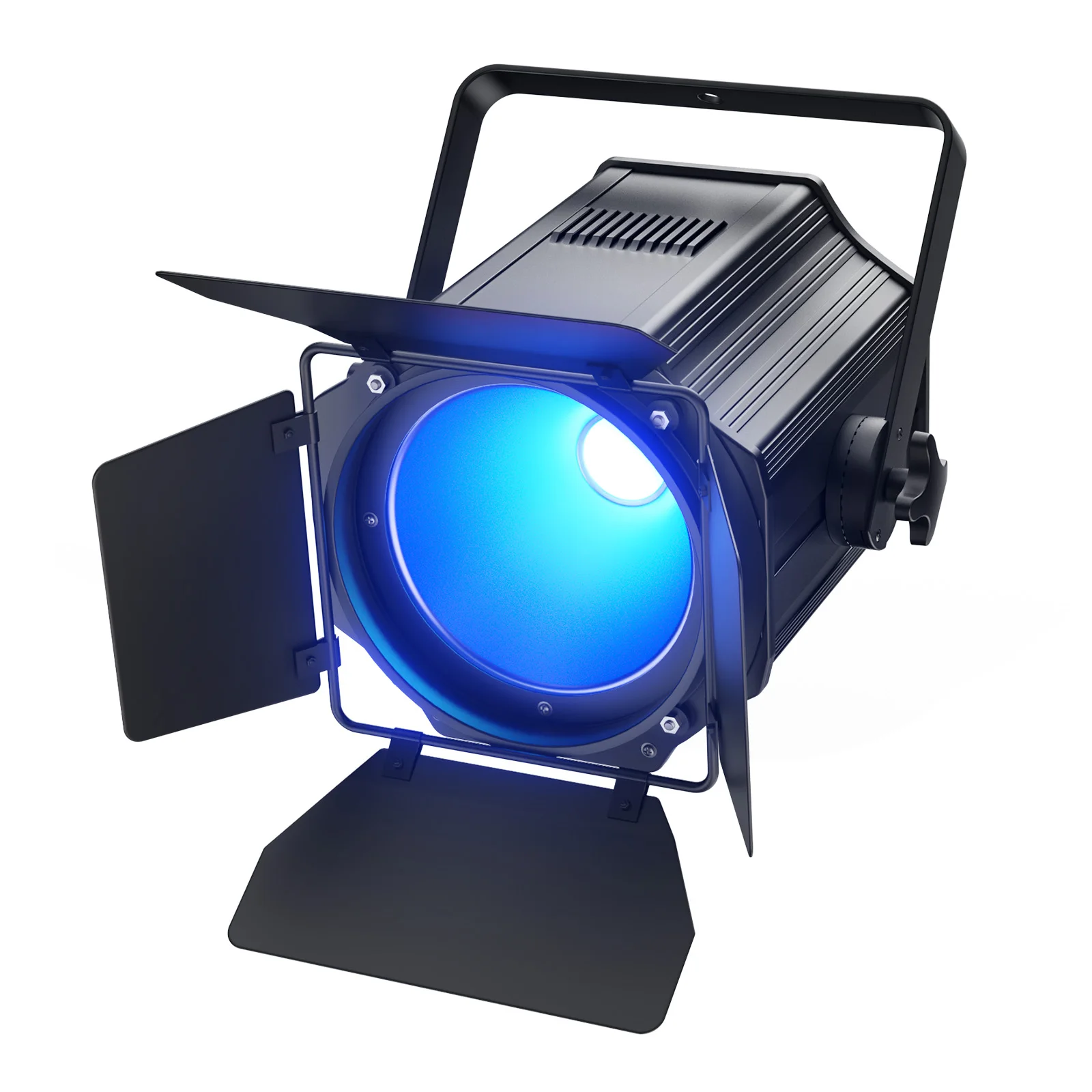 

200W COB Linear Spotlights with Barn Doors RGBWA UV 6in1 COB Par Light for Stage Party,Concert Church Wedding Theater