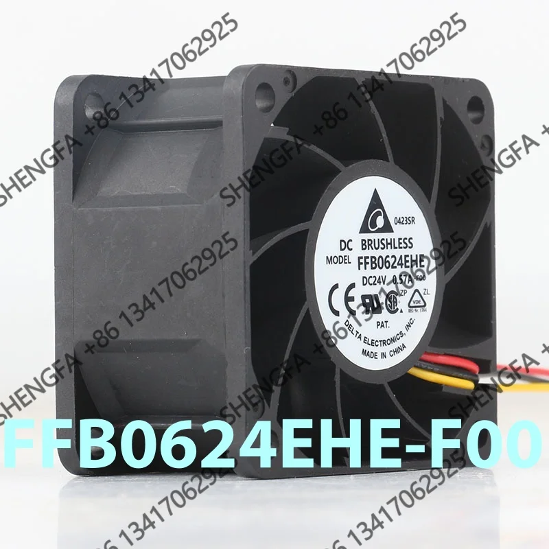 cooling fan FFB0624EHE-F00 Delta 5V 12V 48V DC 24V 0.57A AC EC 6038 60X60X38MM 6CM 3-wire speed measurement double ball elevator