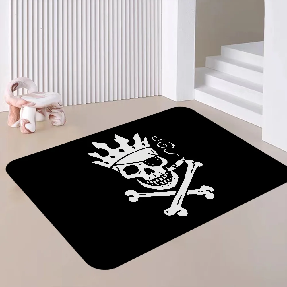 Spitfire Skateboard Bath Mat Kids Room Bedroom Decoration Balcony Anti-Slip Doormat Living Room Alfombra