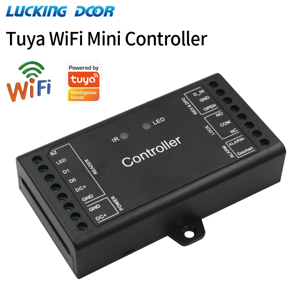 Wifi Remote Control Sboard Mini Size Access Control Controller Panel Board Wiegand 26~44 Bits Input 1000 User Work WithTuya App