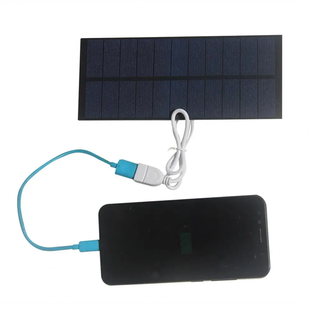 Ultra-thin Solar Panel Emergency Solar Panel Charger High-efficiency Portable Power Bank Compact Outdoor Phone for Camping