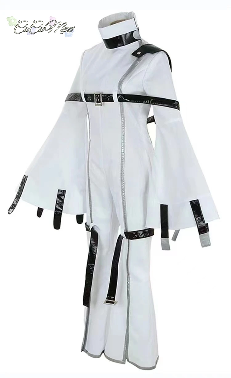 Japanese Anime Code Geass: Hangyaku no Lelouch Cosplay Costumes C.C. Cosplay Costume White Strait-Jacket Jumpsuits