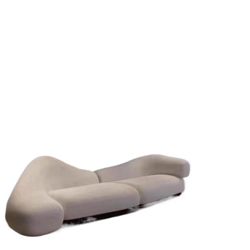 

Italian sofa small apartment, full set of semi-circular sofa