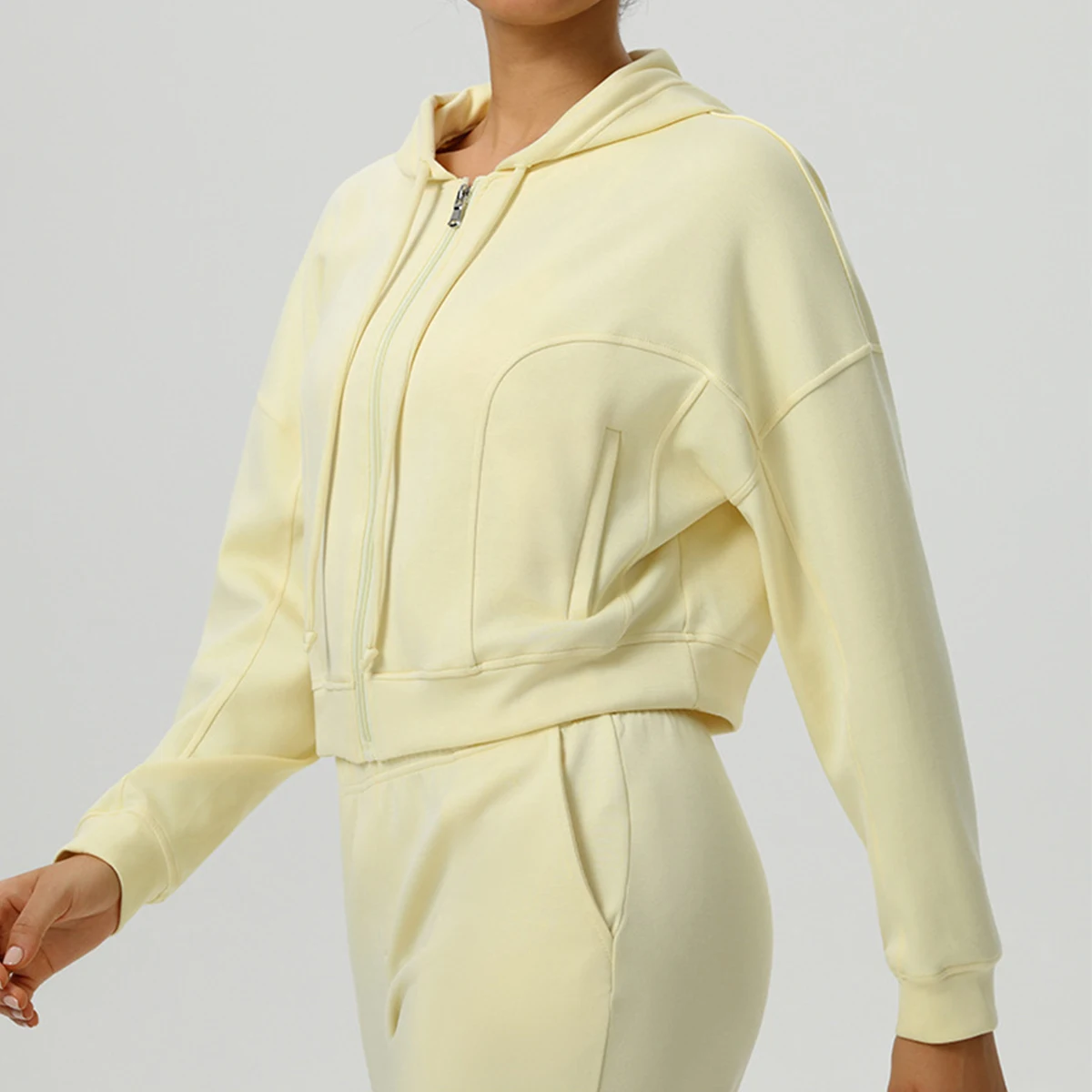 Sportswear Woman Gym Yoga Suit Women's Collar Long Sleeved Sports Jacket Running Training Fitness Top Windproof Running Suit