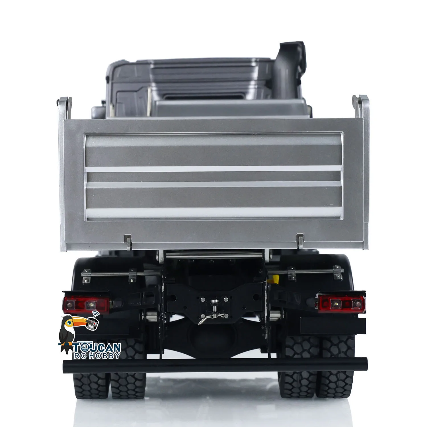 US Stock Kabolite 1/14 5701 RC Dumper Truck 4x4 RTR Remote Control Tipper Car 2-Speed Dump Car with Sound Light for Kids