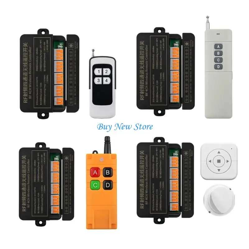 20CE 100-240V 10A 4 canali RF Switcher telecomando senza fili Sostituisci il telecomando