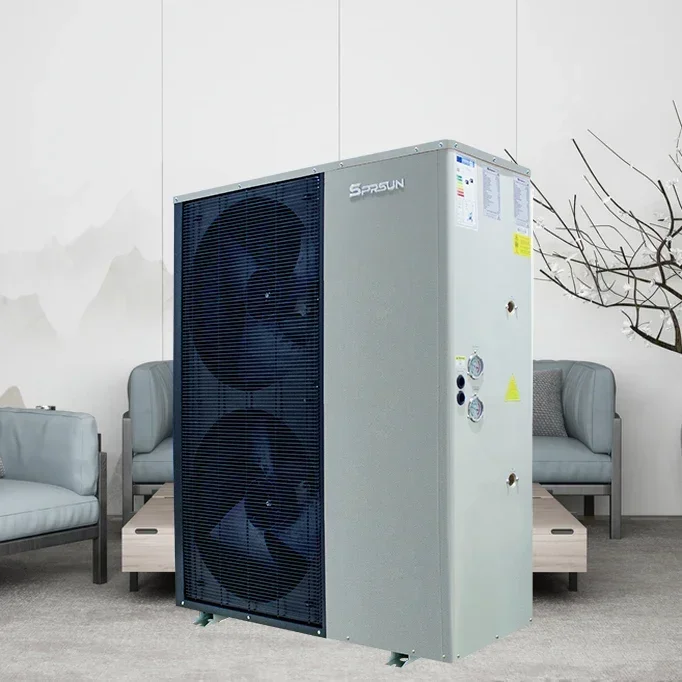 ERP A+++ R32 Cold Climate Full Inverter Heat Pump SPRSUN Self-developed Controller Series Air Source Air to Water Heat Pump