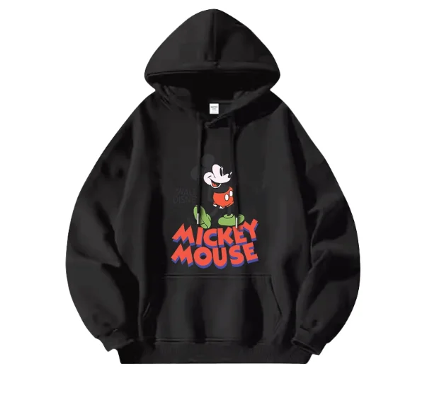 Disney Mickey Mouse Bedruckter Kapuzenpullover Damenbekleidung Herbst und Winter Trendige Marke Mickey Cartoon Animation Peripheriekleidung