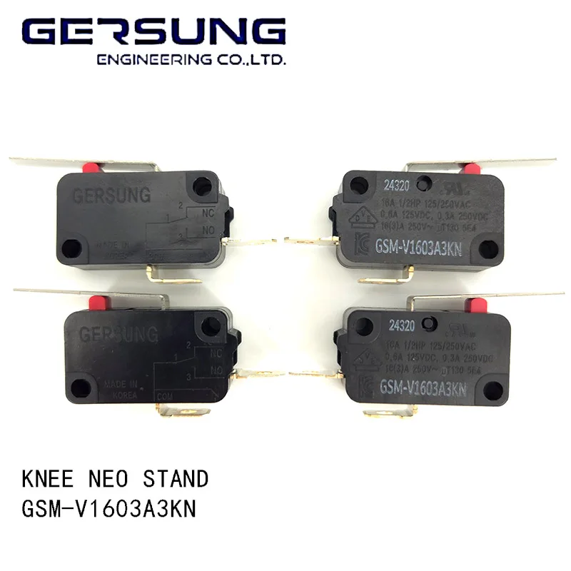 Original Genuine, GERSUNG, Micro Switch Made in Korea, GSM-V1603A3KN, KNEE NEO Joystick, Crown,Aracde fight game, Tekken 7