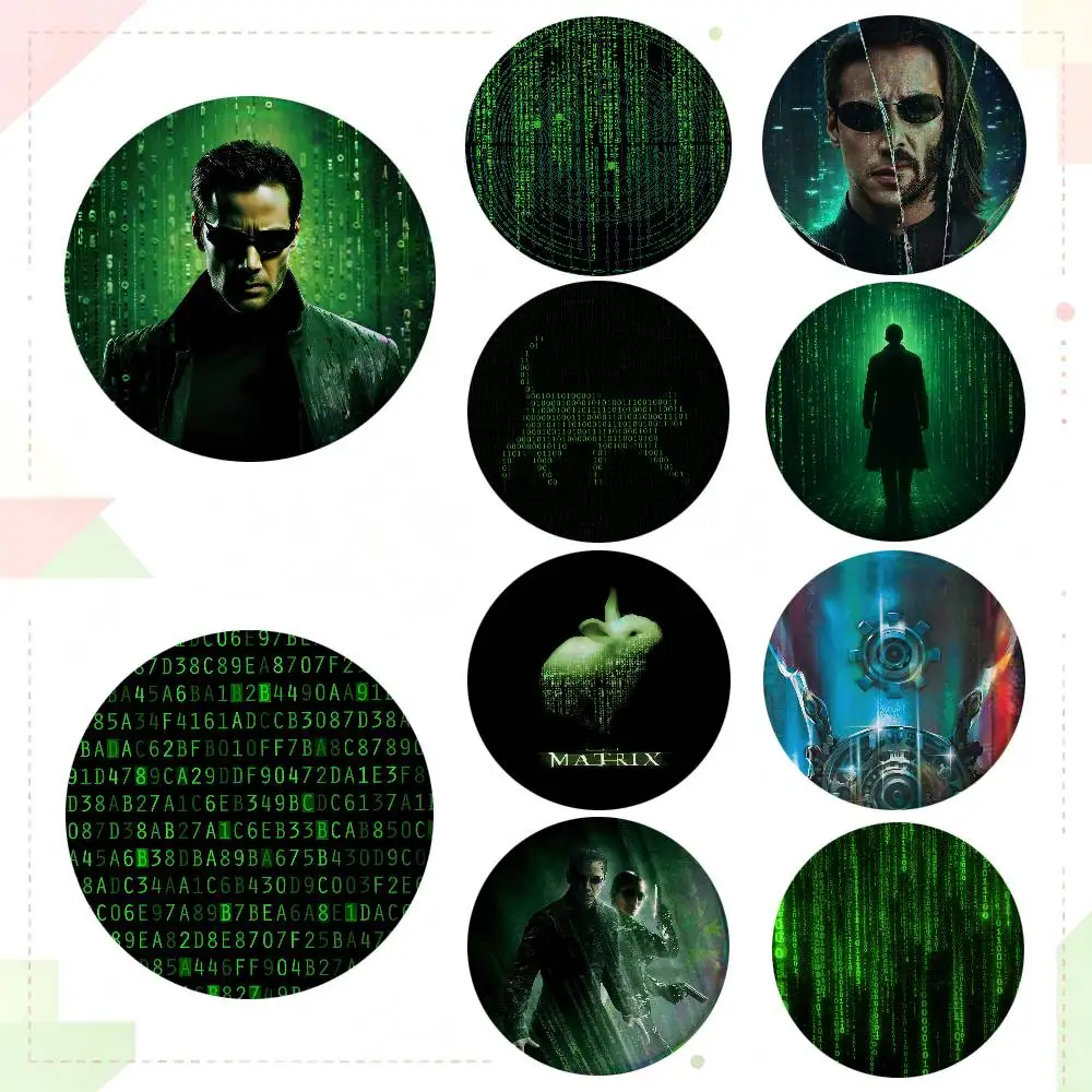 Movie The Matrix Has You Matrix Round Badges Can Be Used To Decorate Clothes And Backpack Pins