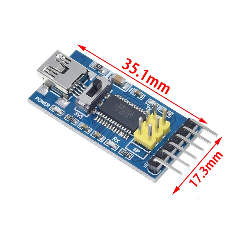 Si Tai&SH High Quality FT232RL FTDI USB 3.3V 5.5V to TTL Serial Adapter Module for Arduino FT232 Pro Mini 232