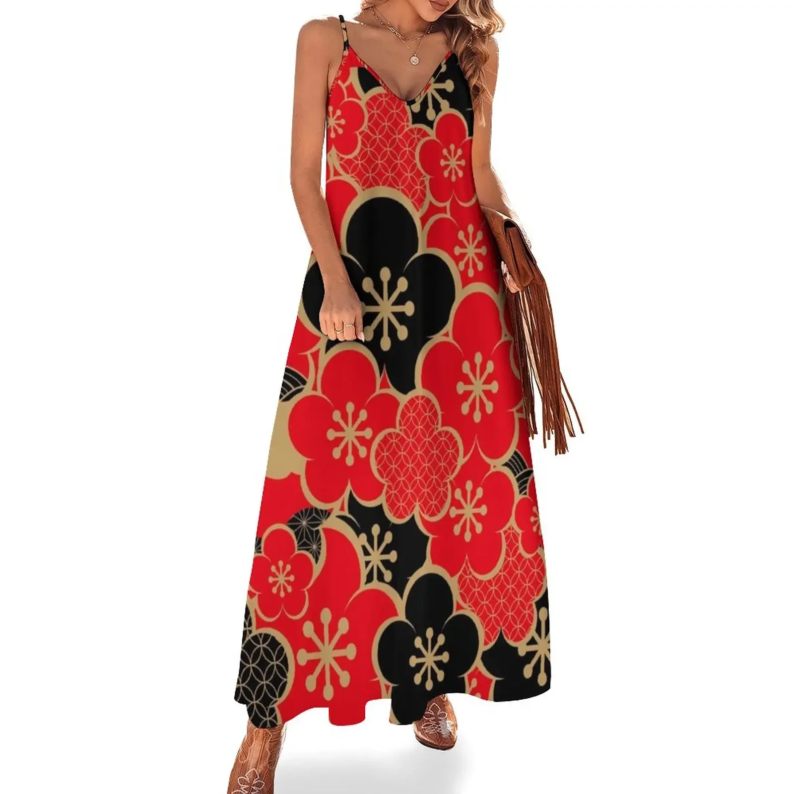 

Japanese kimono　5 Sleeveless Dress Dresses gala women long dresses Dress