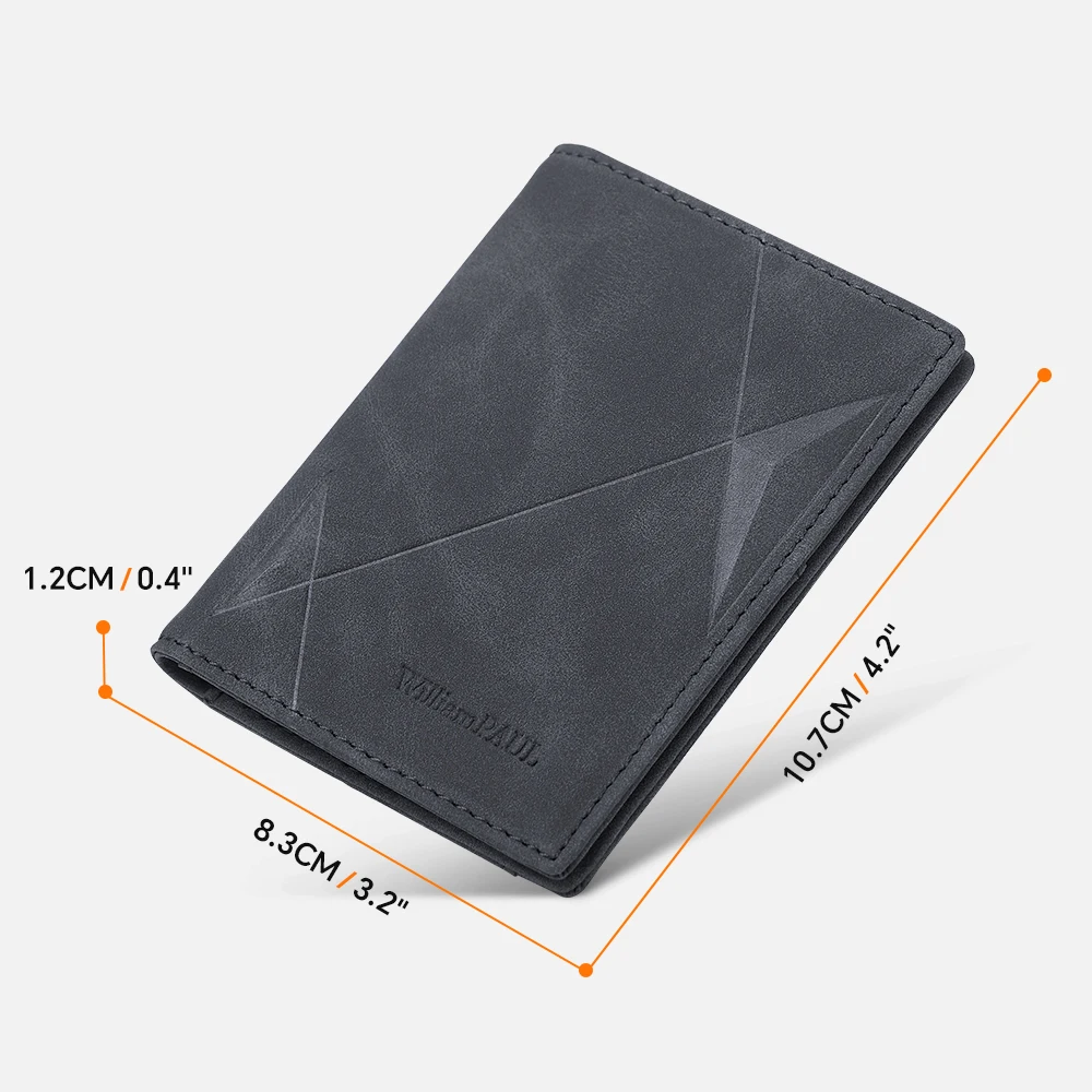 Men's fashion card bag, mini ultra-thin card holder, casual credit card Clip