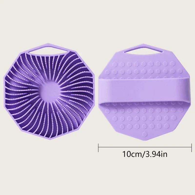 فرشاة تقشير من السيليكون الناعم، منظف يدوي لتنظيف الجسم، فرشاة استحمام للتدليك اللطيف، ملحقات الحمام