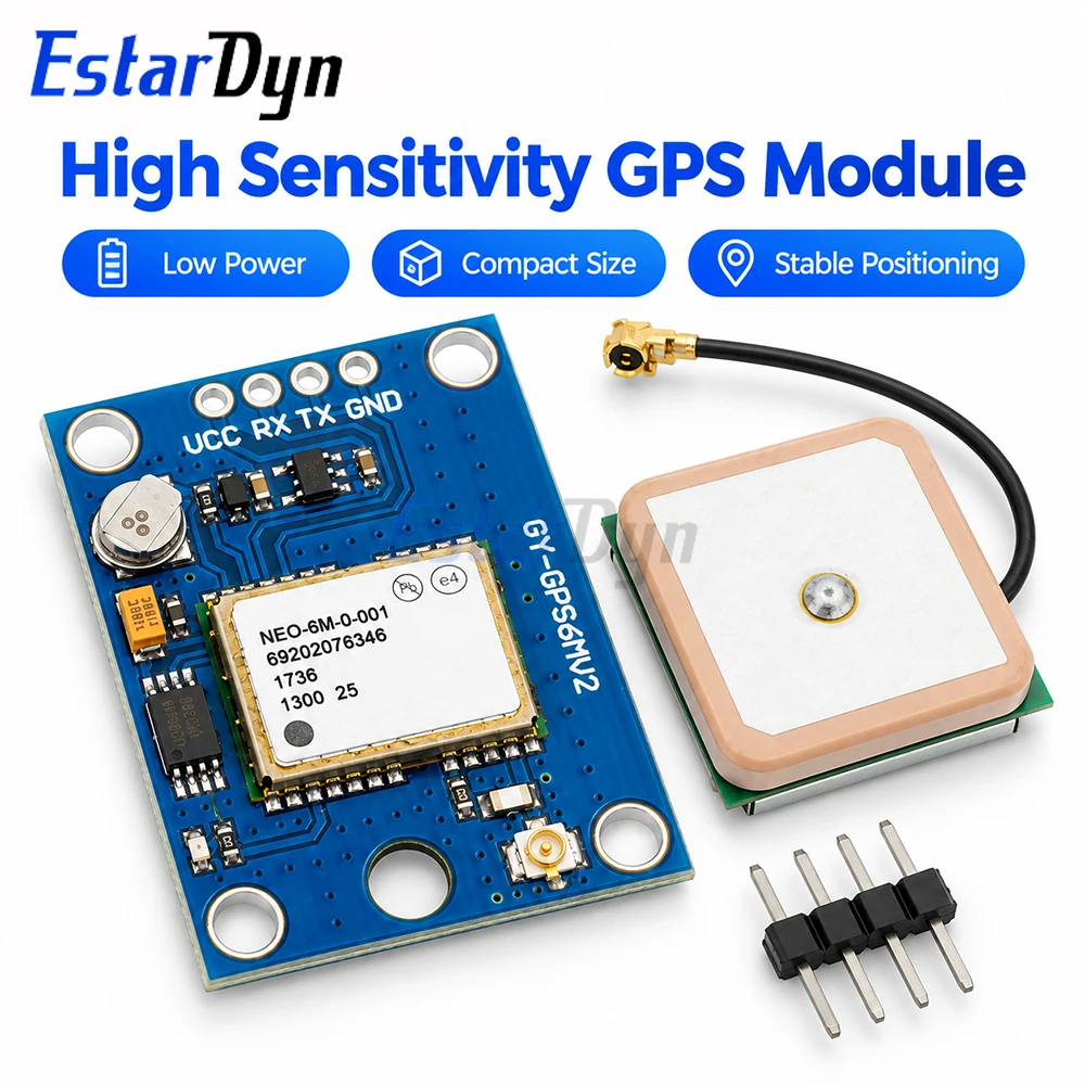 Estardyn GY-NEO6MV2 NEO-6M GPS Module High Sensitivity EEPROM Large Antenna MWC APM2.5 Flight Control