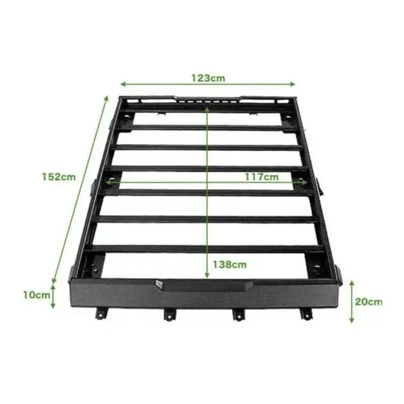 البضائع الأمتعة حمل سلة قوس حامل سقفي الناقل لسوزوكي 2018- Gen4 سييرا JB74w JB64w #5