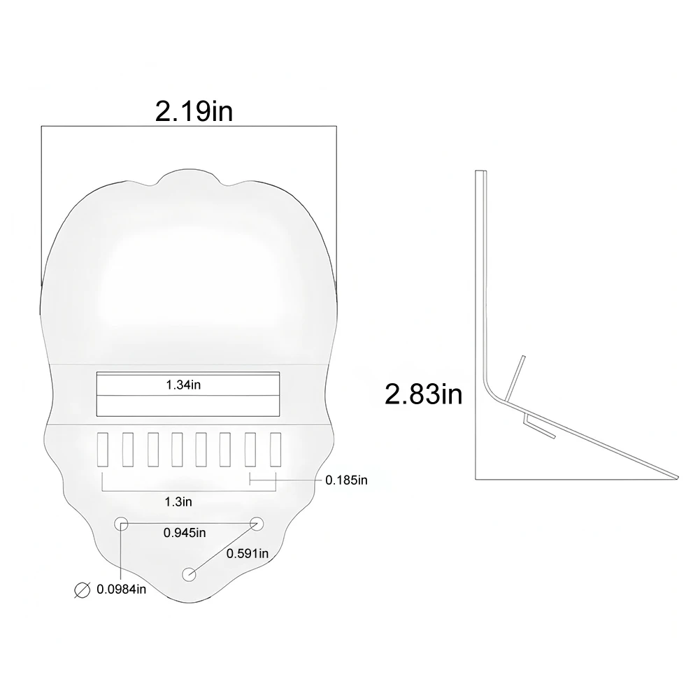 8-snarige Mandoline Trekbord met Schroef Mandoline Staartstuk Onderdelen K Woord Geschulpte Mandoline Staartstuk Set voor Mandoline Gitaar