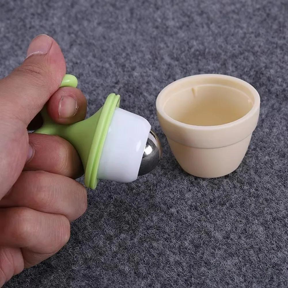 New Handheld Potted Plant Massager Portable Relaxing Massager Roller Ball Ice Massagers Desk Decoration Eye Soothing Magic Tool