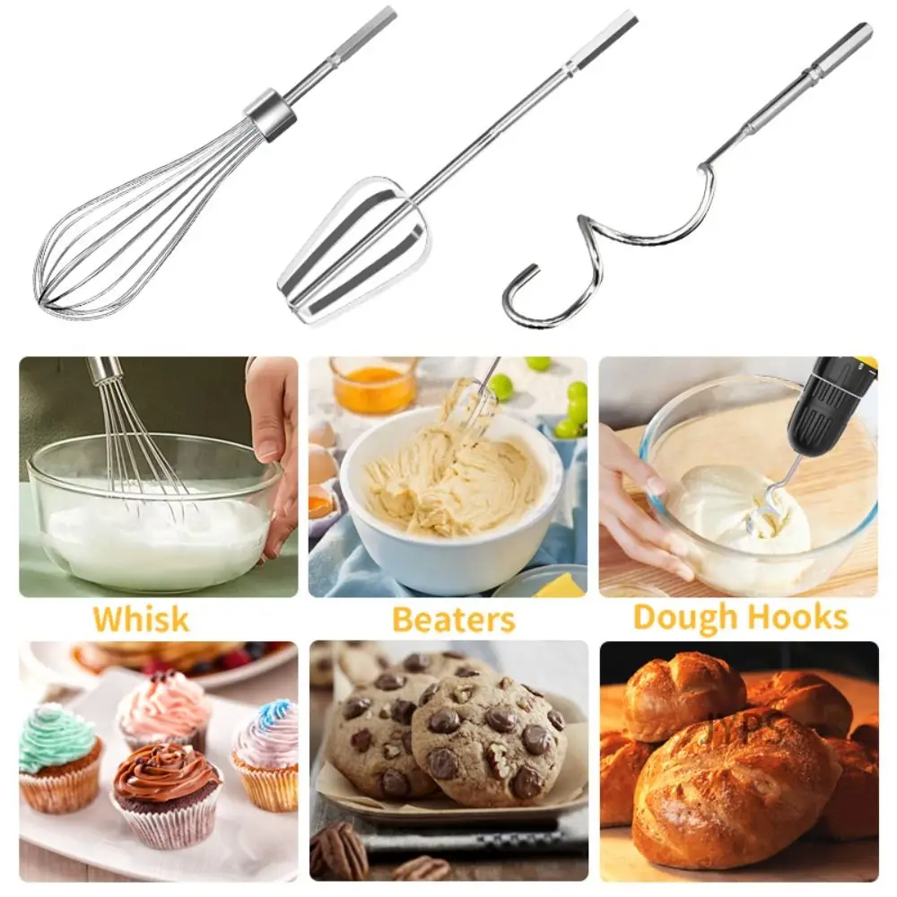 Multifunctional Egg Beater Mixer Replaceable Durable Electric Drill Accessories Stainless Steel Egg Universal Tools Home
