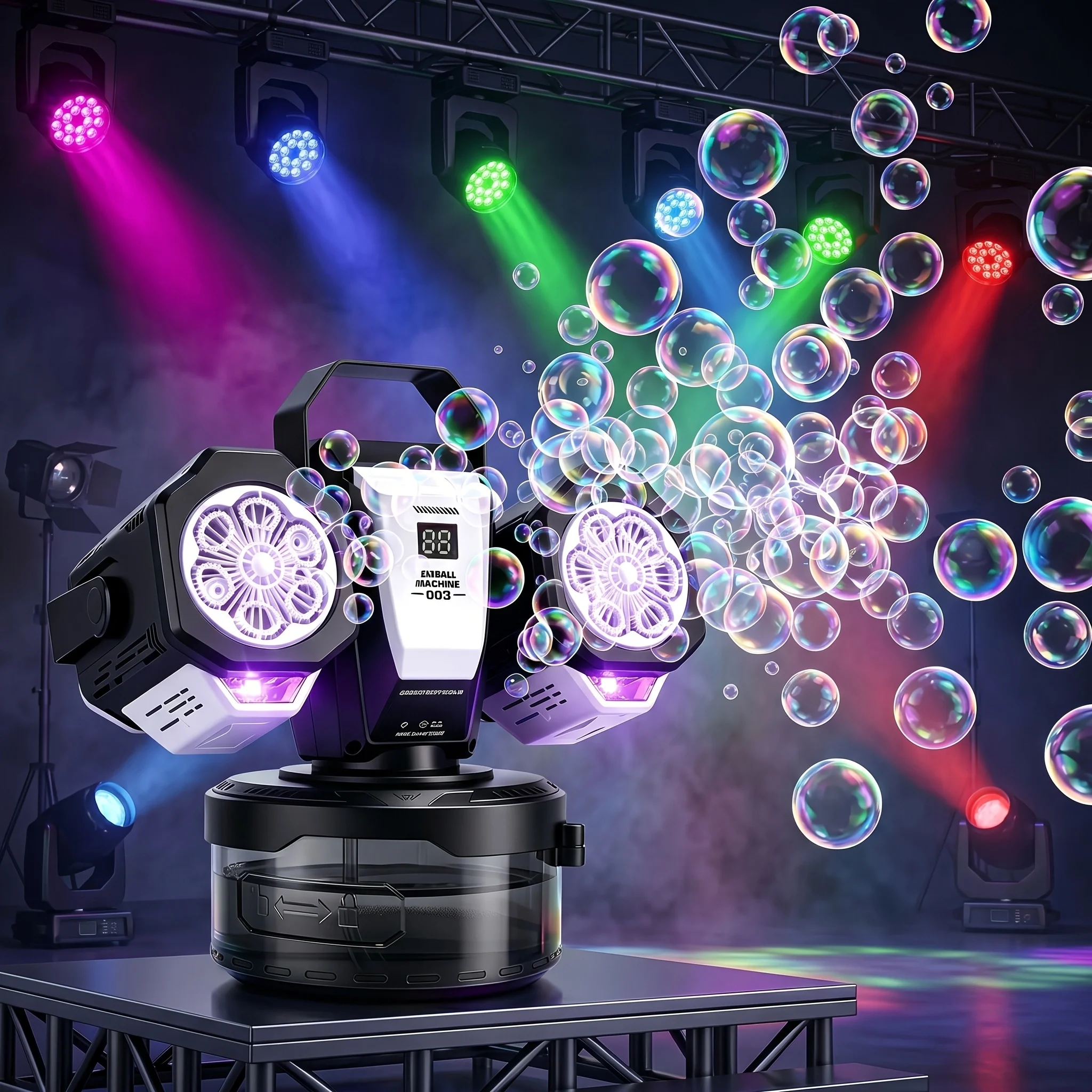 BELEMAR New 2026 Dual Fan Bubble Maker, Produces 30,000+ Bubbles Minute, Rechargeable & Easy to Carry, Perfect Holiday Toy for Birthday, Halloween, Christmas