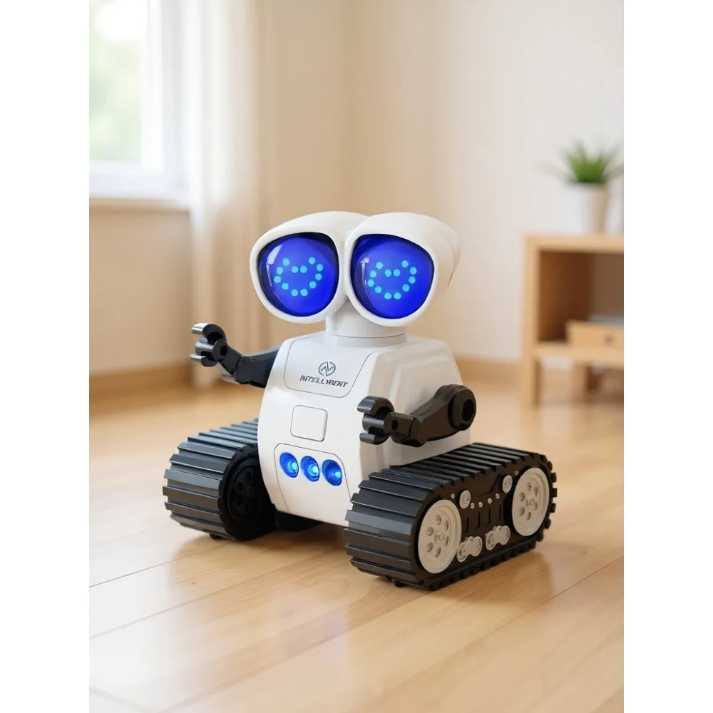 Remote Control Robot for Kids - Rechargeable Talking Robot with Music, LED Eyes & Walk Functions
