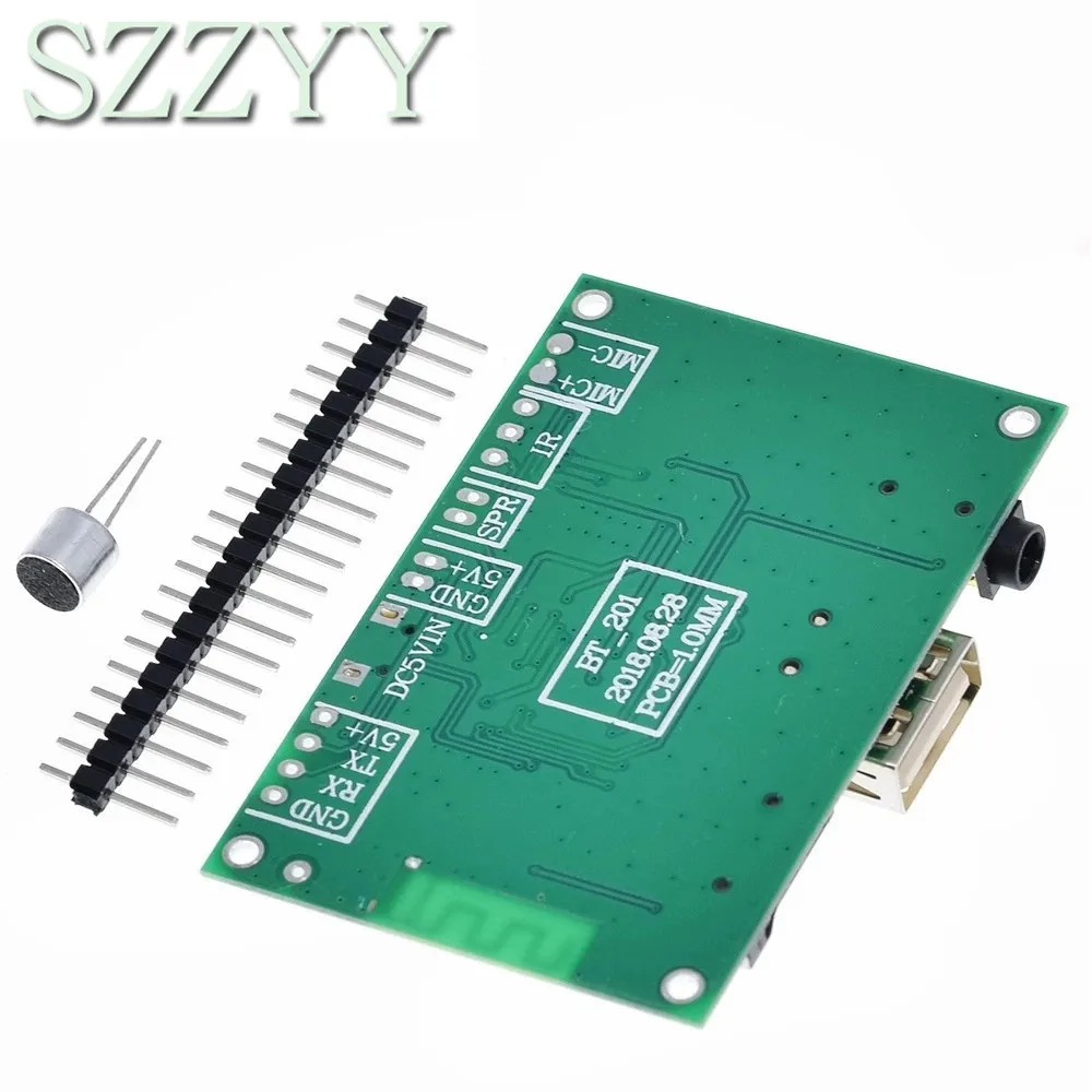 BT201 Dual Mode 5.0 Bluetooth Lossless Audio Power Amplifier Board Module Tf Card U Disk Ble Spp Serial Port Transparent Trans