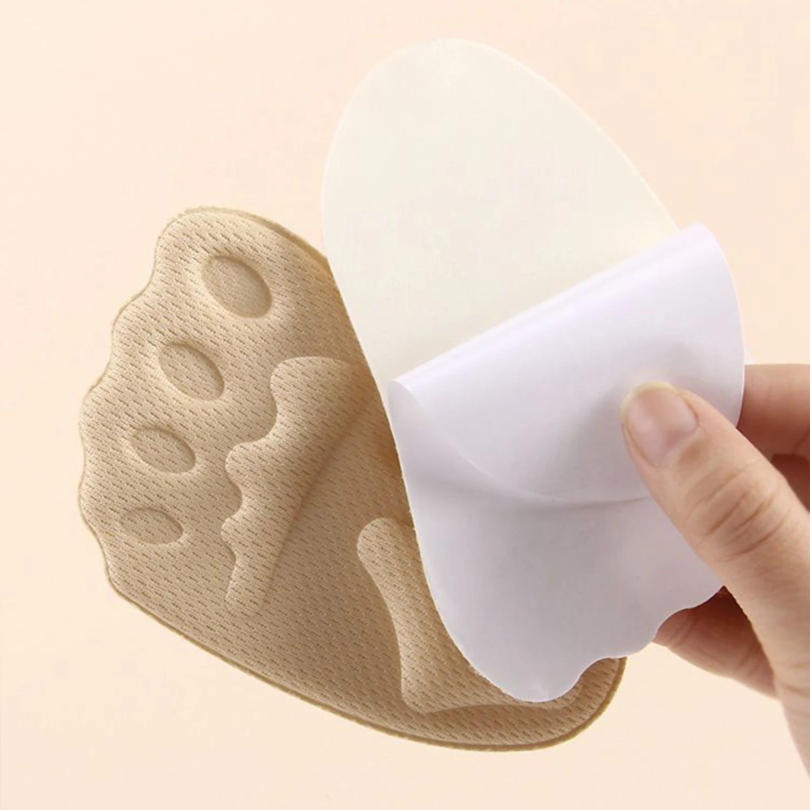 4 Pairs Ball Foot Cushions Non-Slip High Heels Shoe Inserts Breathable Grips Liners for Big & Loose Shoes Improved Shoe Fit