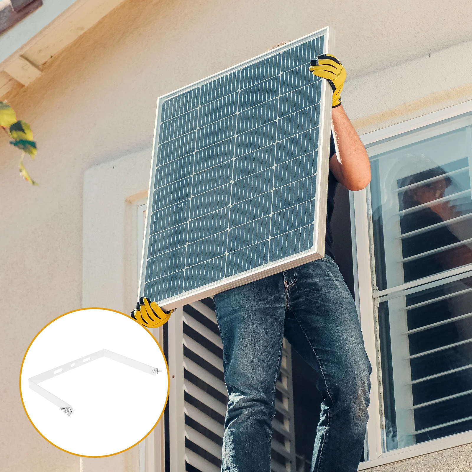 

Solar Panel Support Board Rack Mount Mounting Brackets Outdoor Holder Roof Pole Lighting Accessories