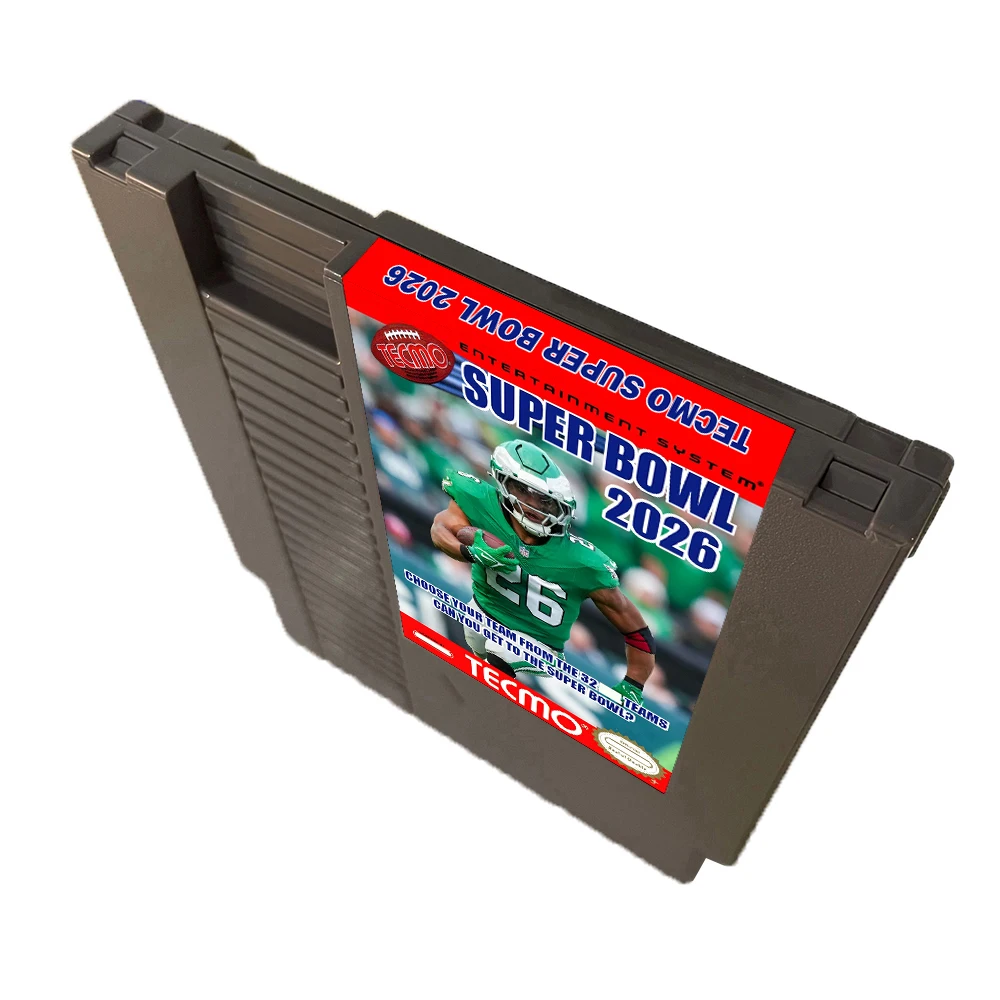 テクモ スーパーボウル 2026 [選手名簿：09.04.25] - 完全新品のNESゲームカセット 8ビット 72ピン ビデオゲーム NESゲーム機用