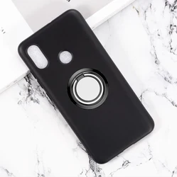 for Xiaomi Mi 8 8SE Mix 2S Back Ring Holder Bracket Phone Case Cover Phone TPU Soft Silicone Cases for Xiaomi Redmi S2 Y2