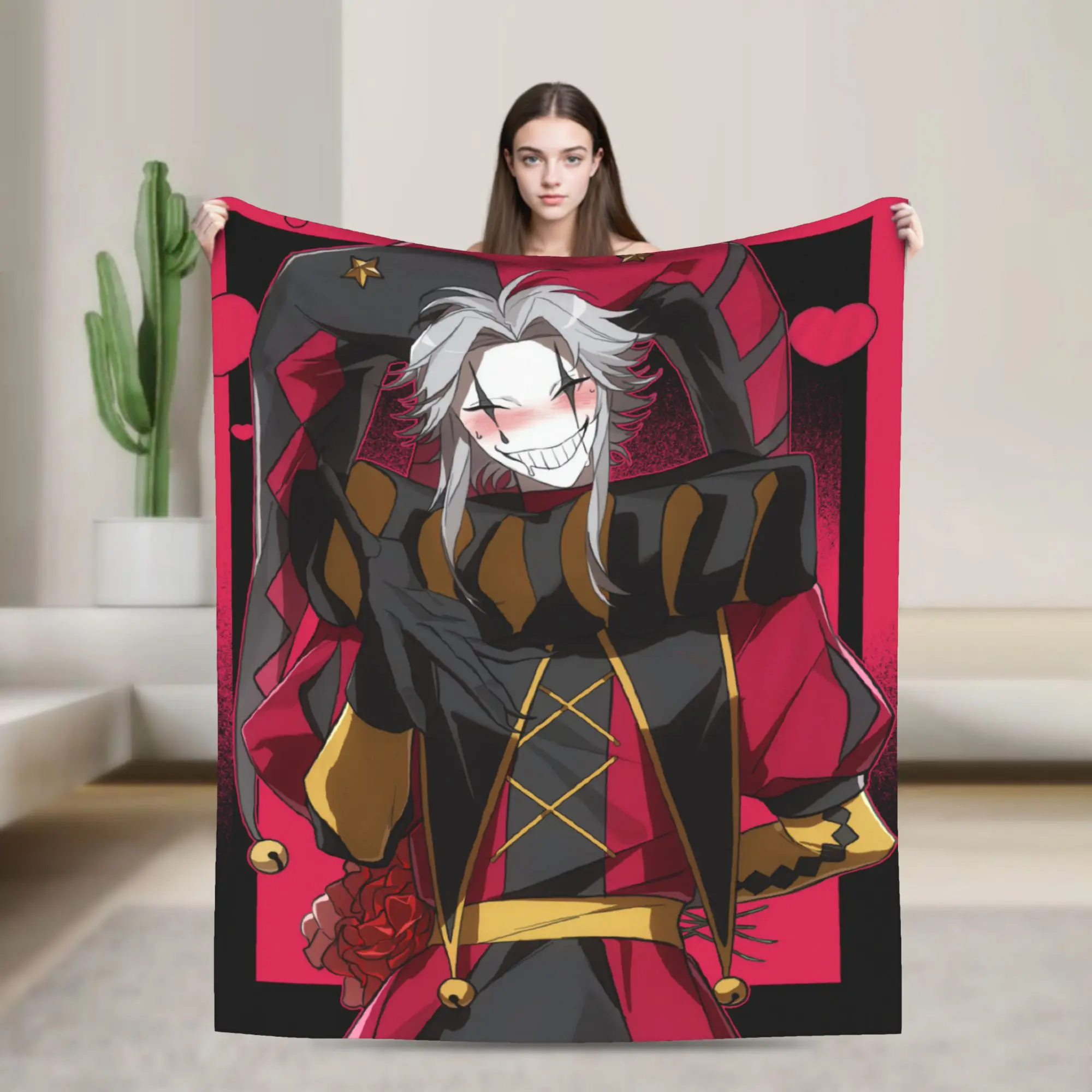 Soft Blanket Travel The Freak Circus Throw Blanket  Flannel Bedspread For Bedroom Funny Sofa Bed Cover
