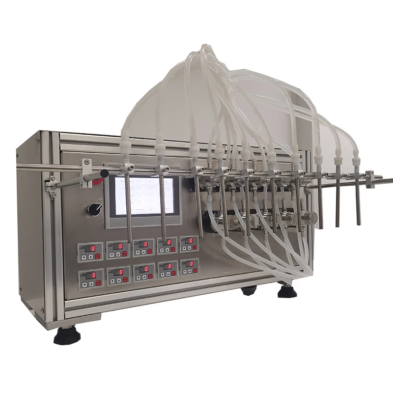 DOVOLL 2/4/6 Heads Liquid Filling Machine Bottle Filling Equipment Magnetic Pump for Apparel Textiles Water Plastic Glass