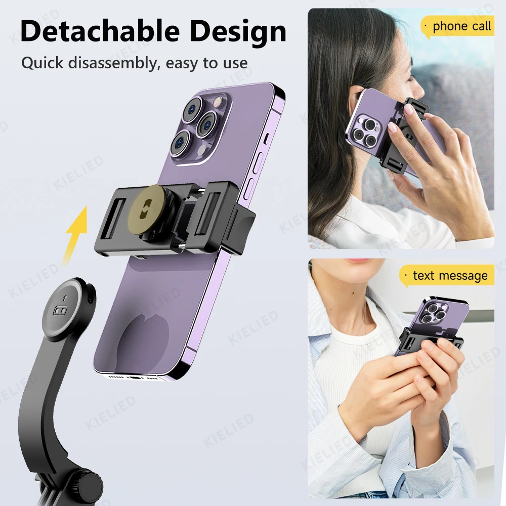 Selfie Stick Tripod for Cell Phone, Detachable Mobile Stand, Monopod with Wireless Remote for iPhone Android Huawei Xiaomi