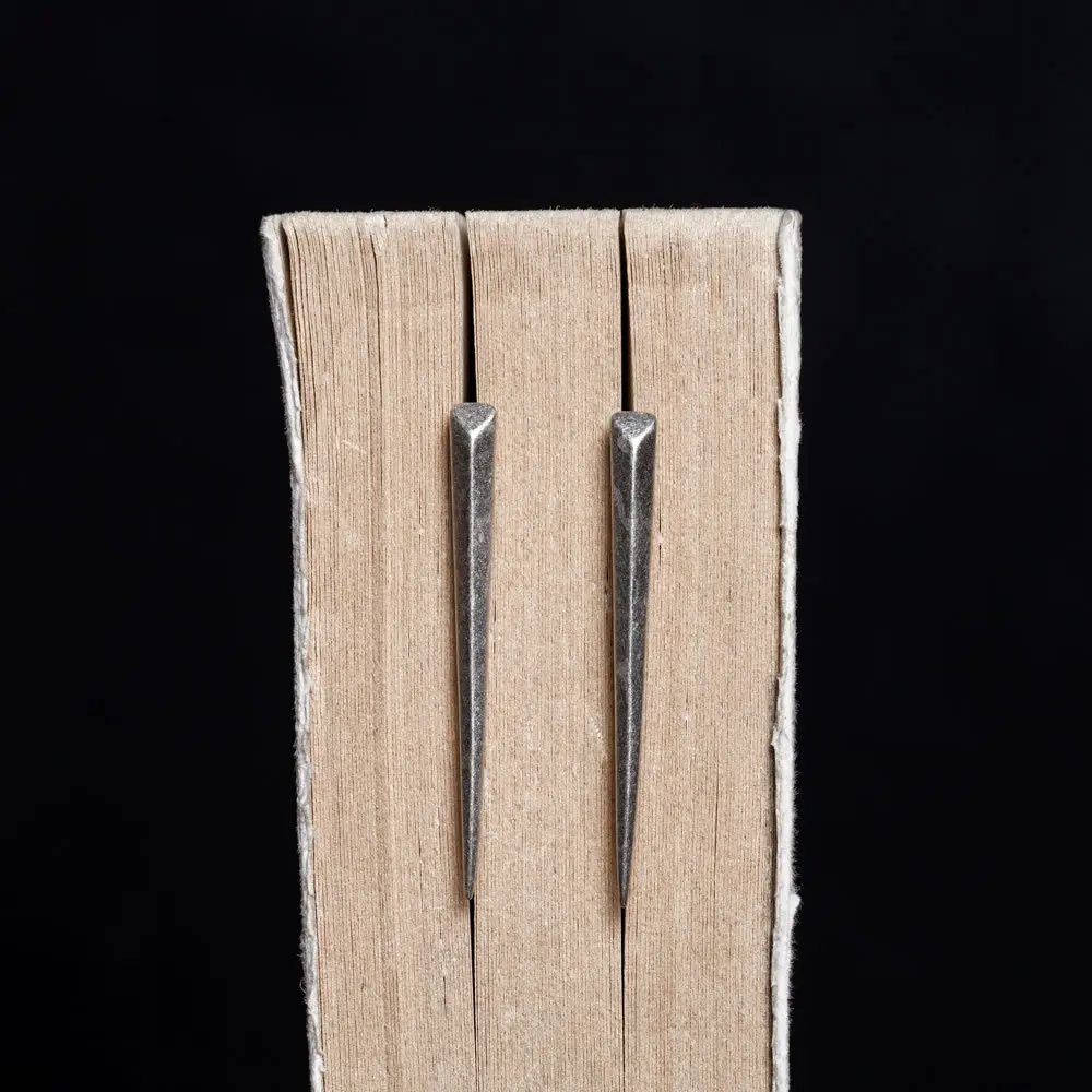 

2025 New Gothic Rock Punk Pure 925 Sterling Silver Ear Cuff Earring Spiked Shape Clip Earrings Unisex Jewelry