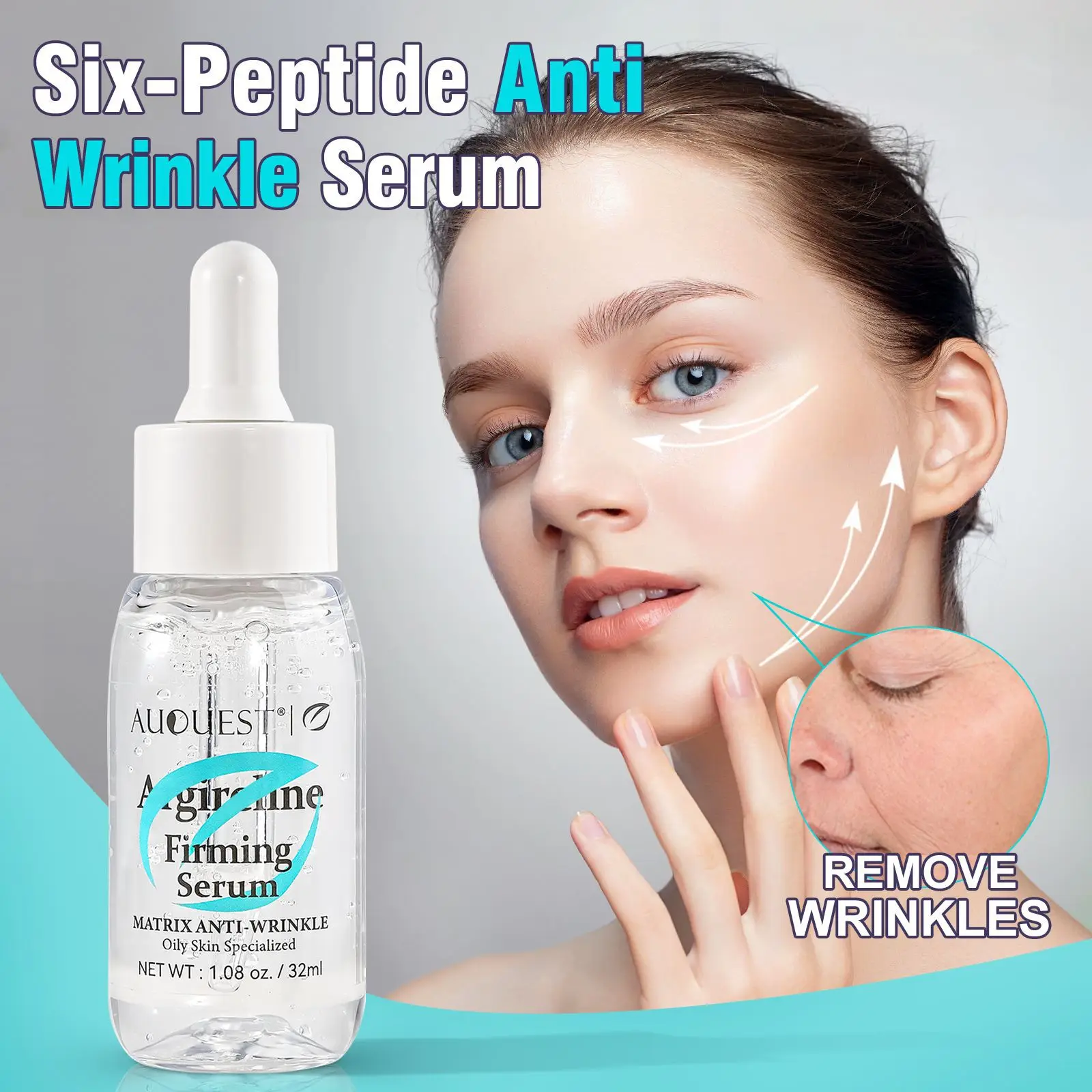 

Six-Peptide Firming Serum Highly Effective Anti-Wrinkle Skin Firming Smooth Skin Preventing Improving Crow's Feet Face Serum