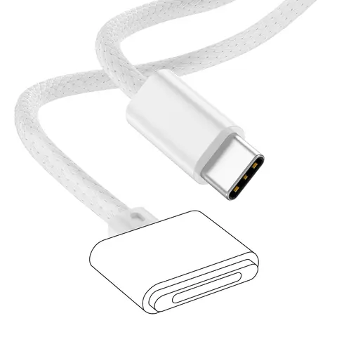 Cavo USB-C a Magsafe 3 da 140 W di ricarica per MacBook Pro 2023(M2,14/16 pollici),MacBook Air 2022(M2), MacBook Pro 2021(M1,14/16 pollici)