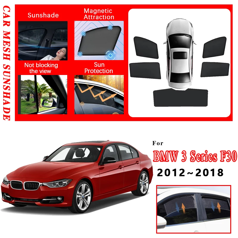 

Автомобильный солнцезащитный козырек для BMW 3 серии F30, аксессуары 2012 ~ 2018, антигрязный чехол, солнцезащитный козырек, солнцезащитный козырек на окно, авто солнцезащитный козырек