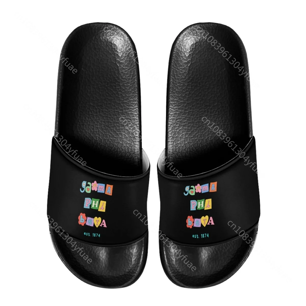 Aangepaste naam damesslippers nieuwe mode Gamma Phi Beta Sorority Gift licht comfortabele badkamerslippers voor meisjes antislip