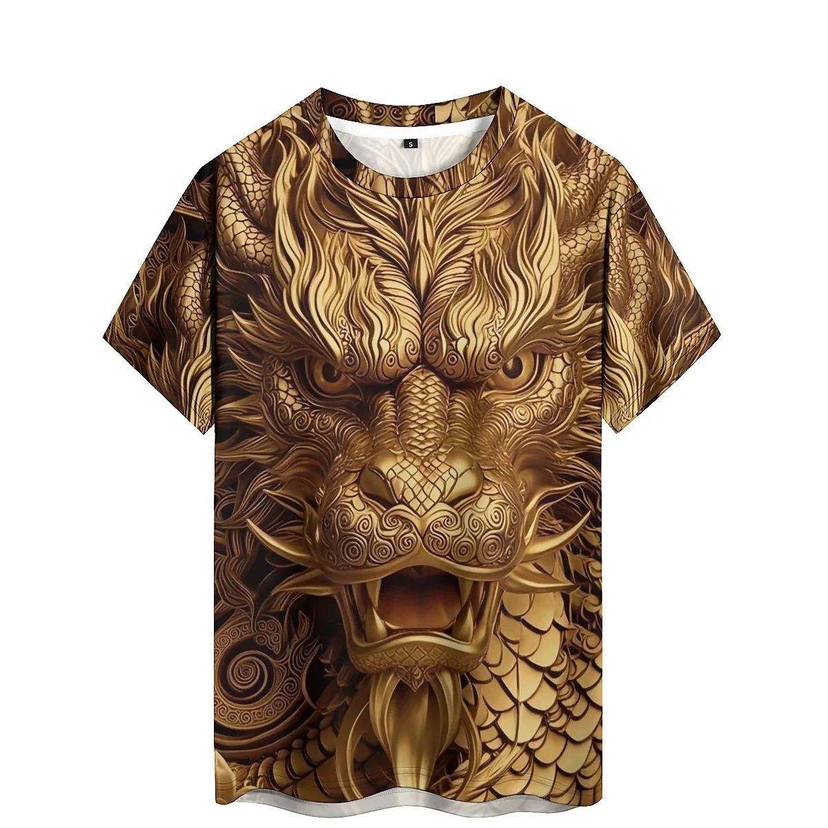 2026 New Men's Colorful Visual 3D Printed Short-Sleeve T-Shirt - Crew Neck Tee