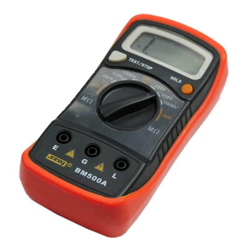 E06B BM500A 1000V 1999m 디지털 단열 저항 테스터 미터 Megohmmeter