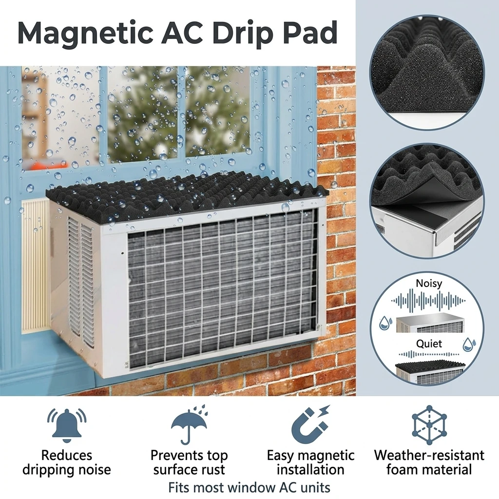 Water-Absorbing AC Drip Pad High-Density EVA Foam for Window Air Conditioner Rain Guard Mat Condensation Cushion Durable