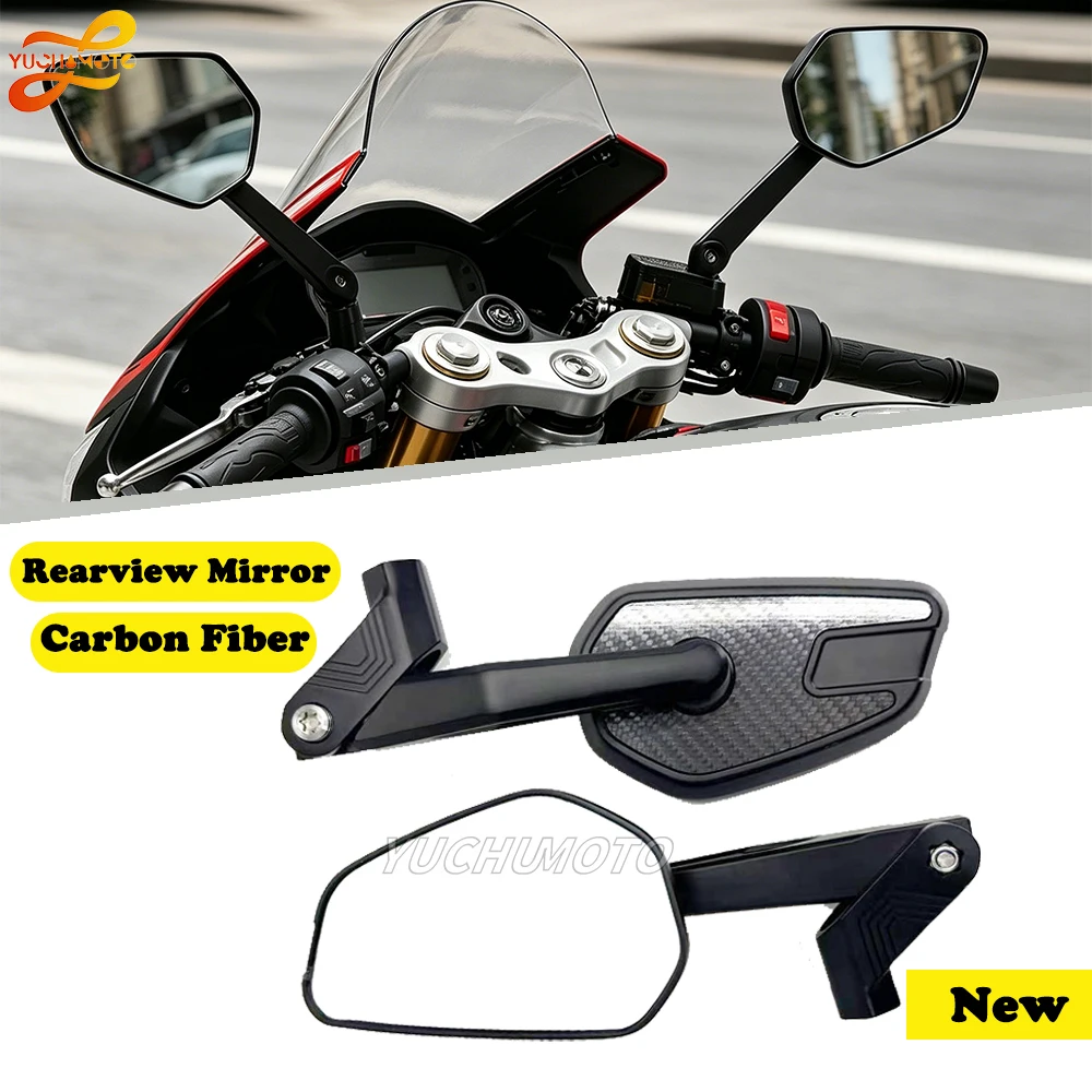 Carbon Fiber new Fit For Tuareg 660 Tuareg 660 Rally Motorcycle Adjustabale Rearview Left Right Rear View Mirrors Side Mirror