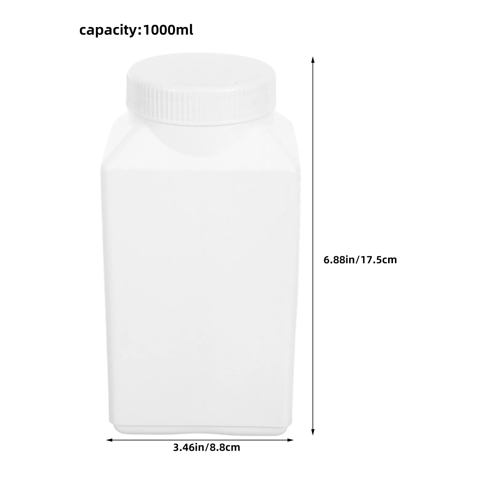 12 Pcs Laboratory Square Bottle Chemical Liquid Storage Sample with Screw Cap Solution