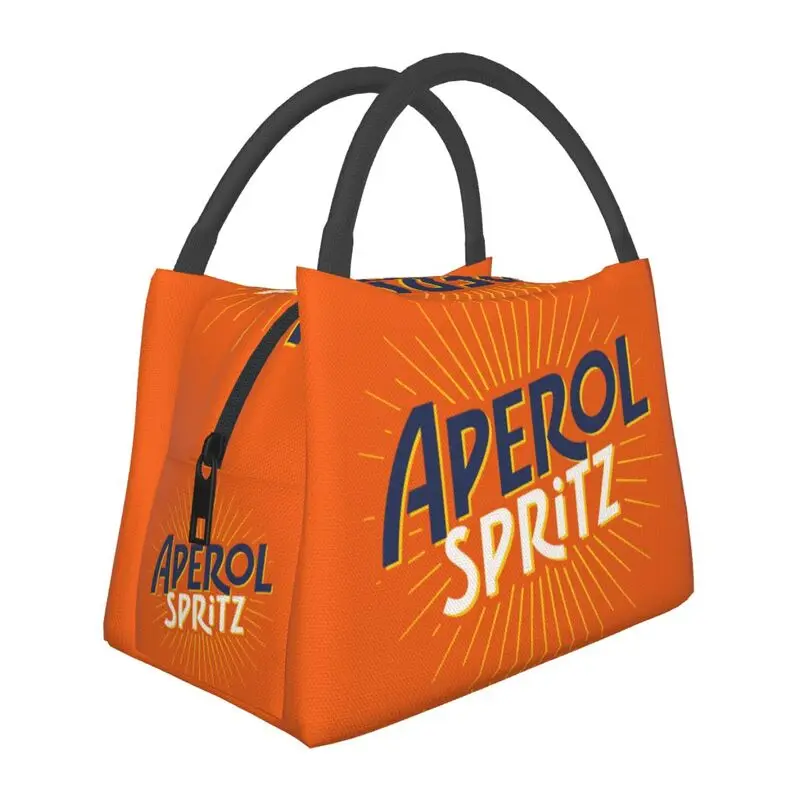 

Italy Spritz Aperols Insulated Lunch Bags for Women Portable Cooler Thermal Food Lunch Box Outdoor Camping Travel