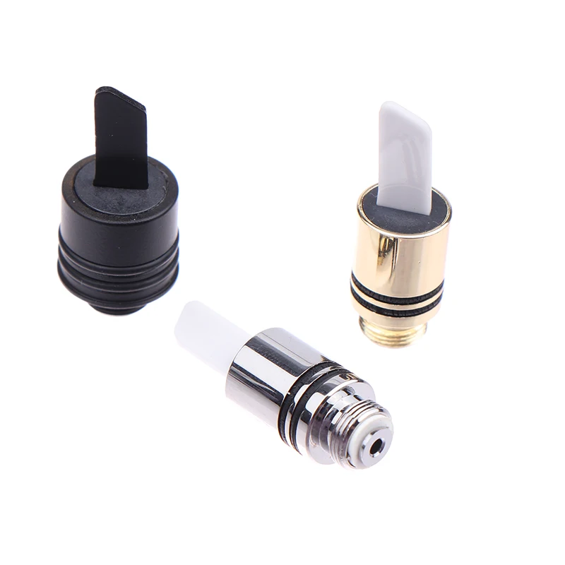 Bobina con punta di calore in ceramica a coltello caldo singolo con tappo di copertura Strumento accessorio per cera tagliata in argento nero da 11,5 mm