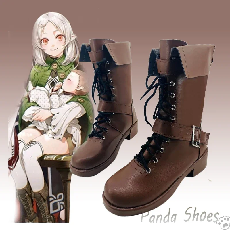 Sylphy Jobless Reincarnation Sylphiette Cosplay Shoes Anime Game Cos Comic Cosplay Costume Prop Shoes for Con Halloween Party