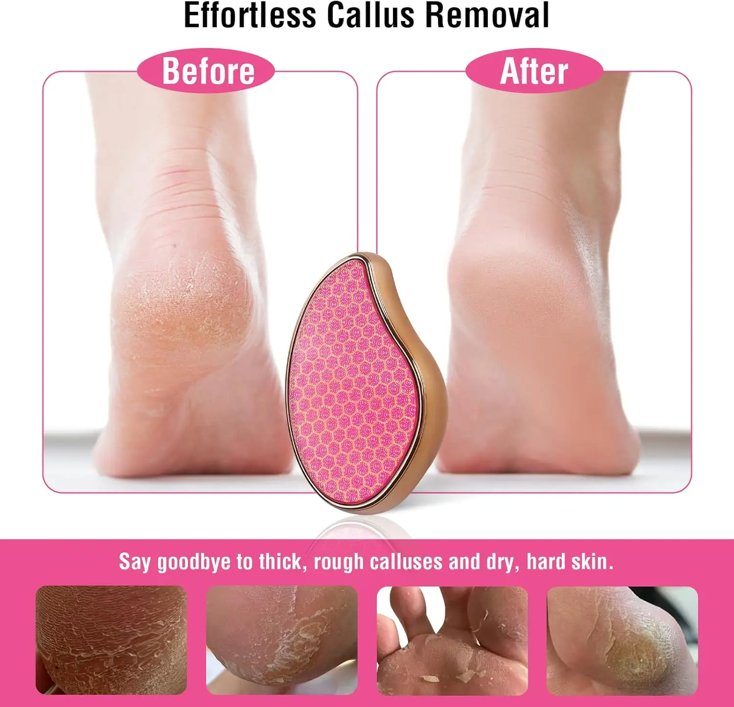 高品質ナノガラスヒールスクレーパー足シャワーフットスクラバーペディキュア角質除去シャワーケアクリスタルトリートヘアツール