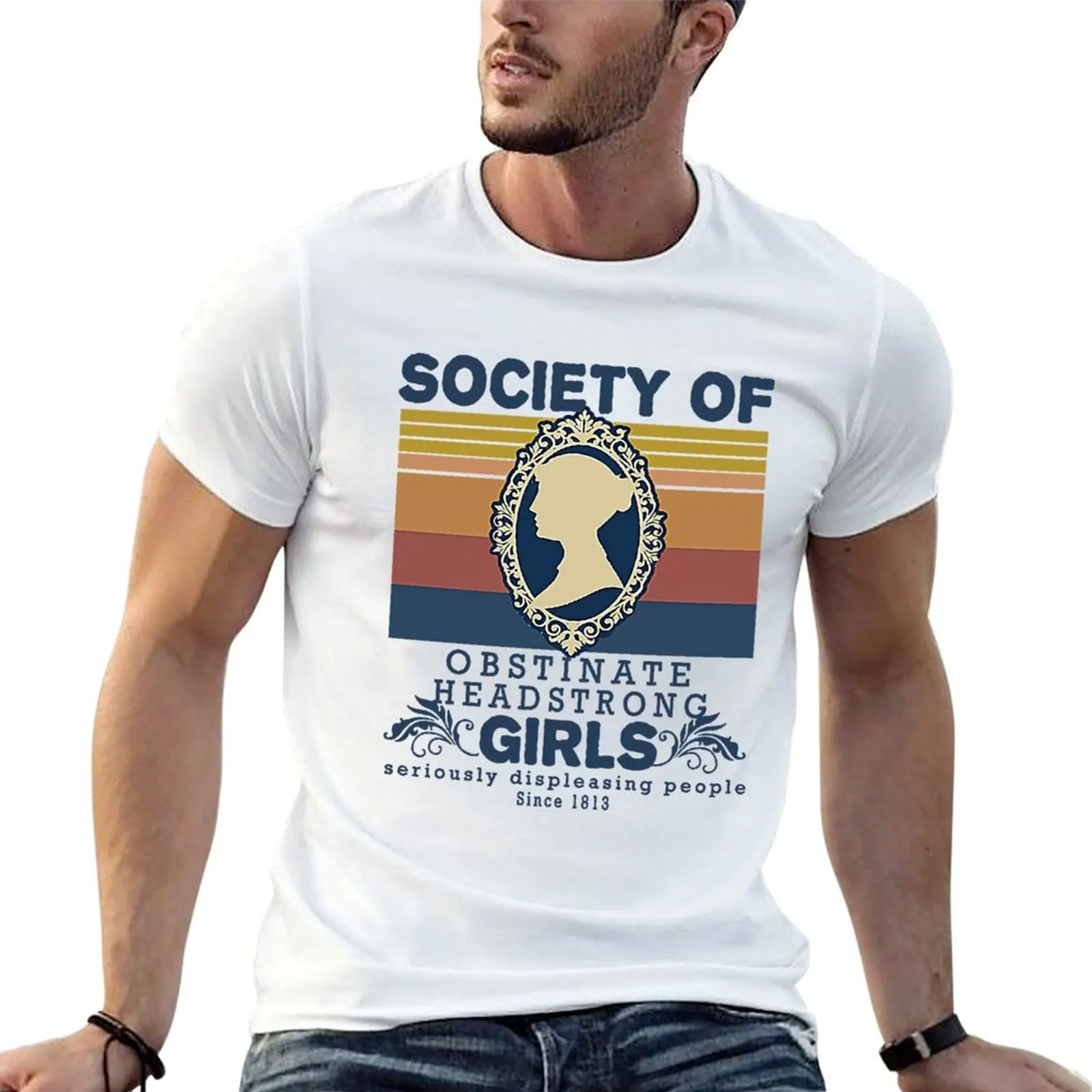 Society Of Obstinate Headstrong Girls Vintage T-Shirt tshirts personalised customs t shirt for men